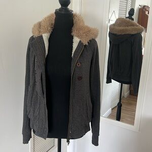 Marc by Marc Jacob's Sherpa lined hoodie